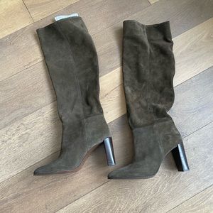 NWT Zara slouchy sued boots